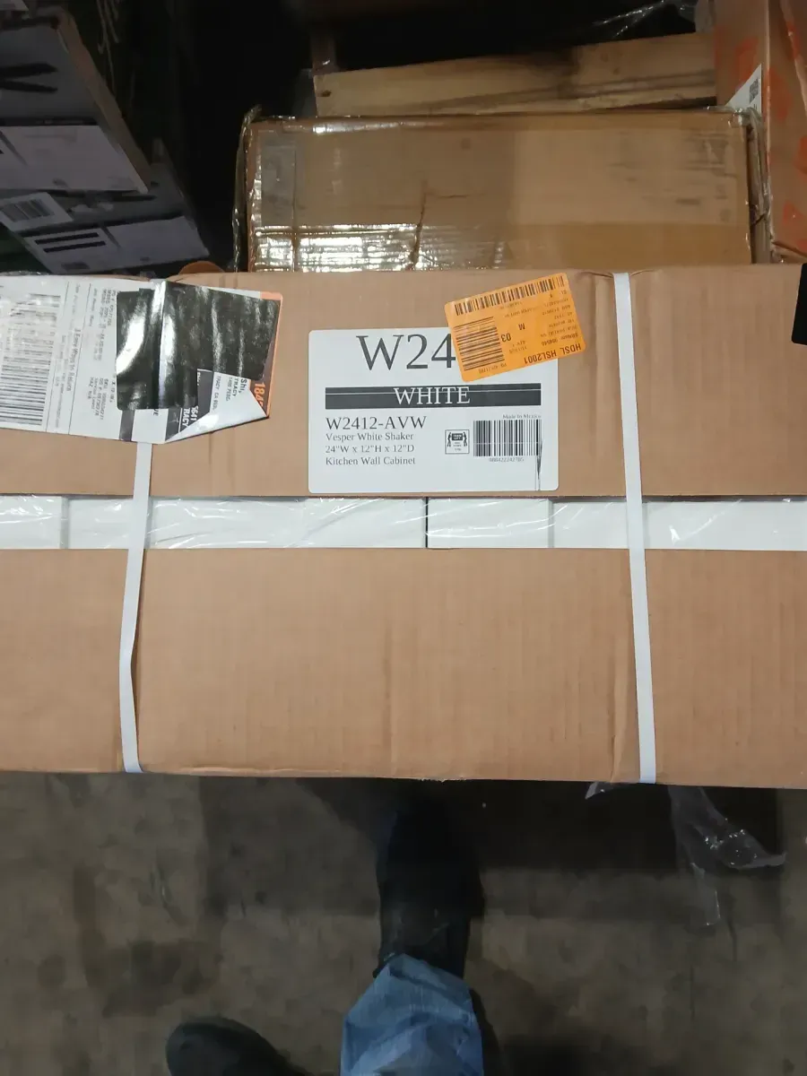 Arlington Vesper White Plywood Shaker Stock Assembled Wall Bridge Kitchen Cabinet Soft Close 24 in.W x12 in. D x12 in. H - image 2