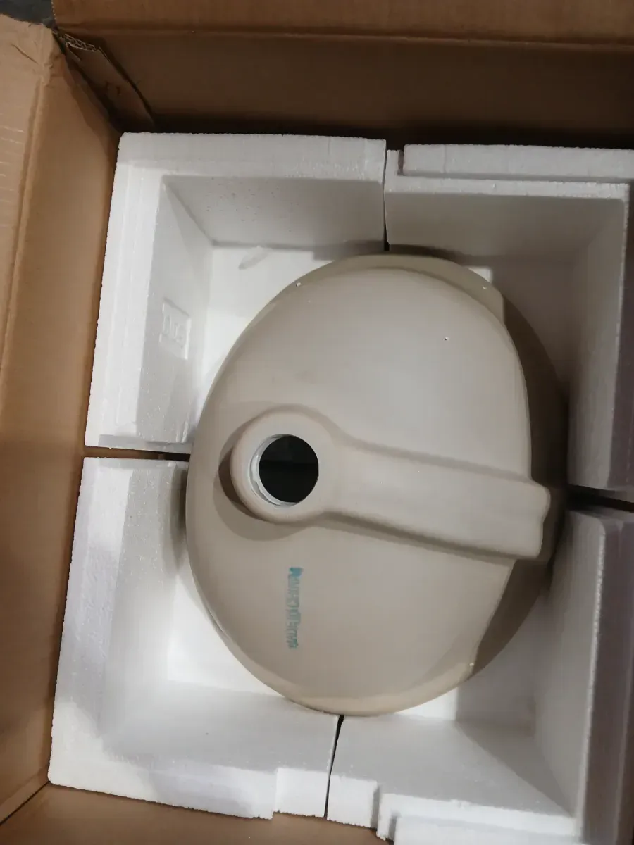 16.5 in. Oval Undermount Modern Bathroom Ceramic Porcelain Vessel Sink in White - image 3