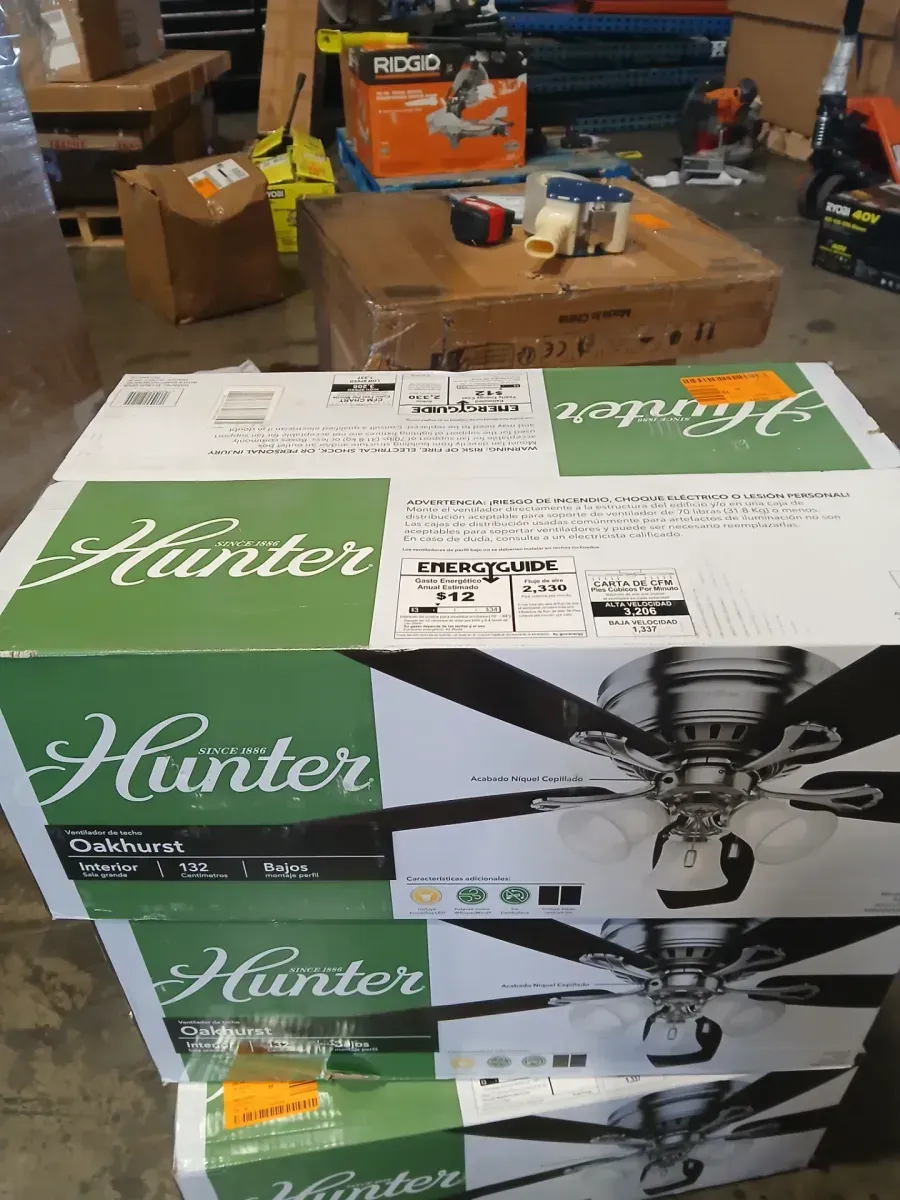 Oakhurst 52 in. LED Indoor Low Profile Brushed Nickel Ceiling Fan with Light Kit - image 2