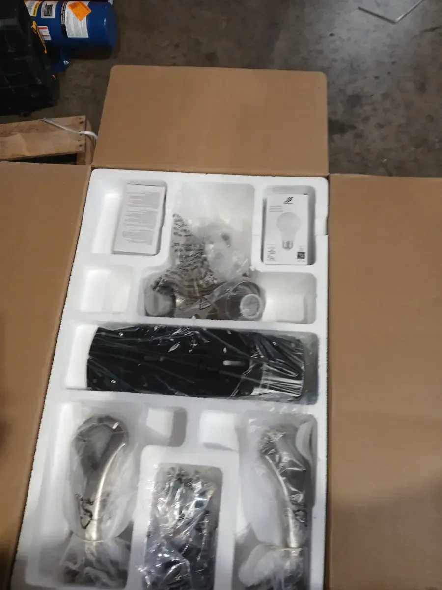 Oakhurst 52 in. LED Indoor Low Profile Brushed Nickel Ceiling Fan with Light Kit - image 3