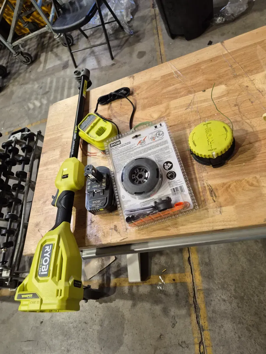 ONE+ HP 18V Brushless Whisper Series 15 in. Cordless Attachment Capable String Trimmer with 4.0 Ah Battery and Charger - image 4