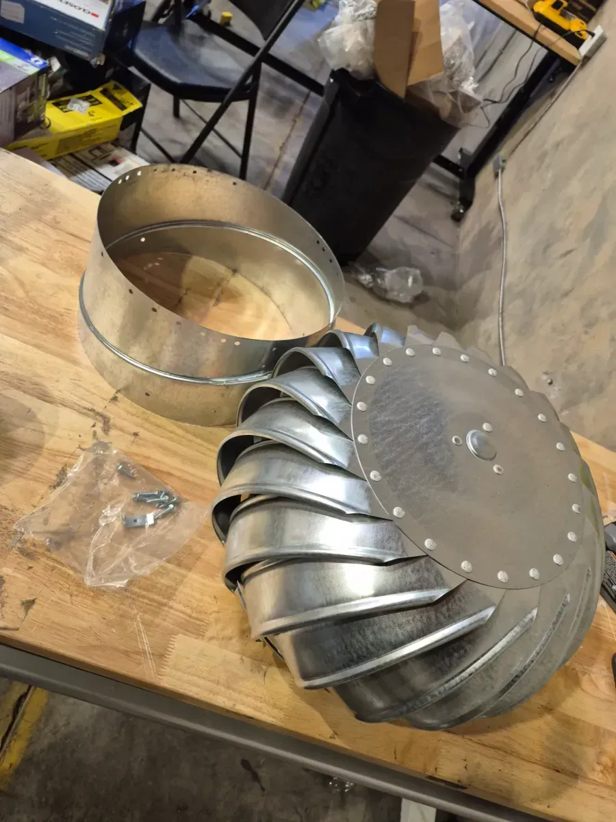 12 in. Galvanized Steel Internally Braced Whirlybird Wind Turbine - image 4