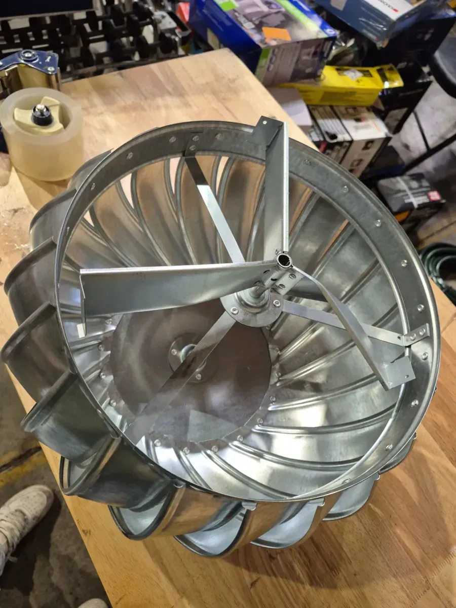 12 in. Galvanized Steel Internally Braced Whirlybird Wind Turbine - image 6