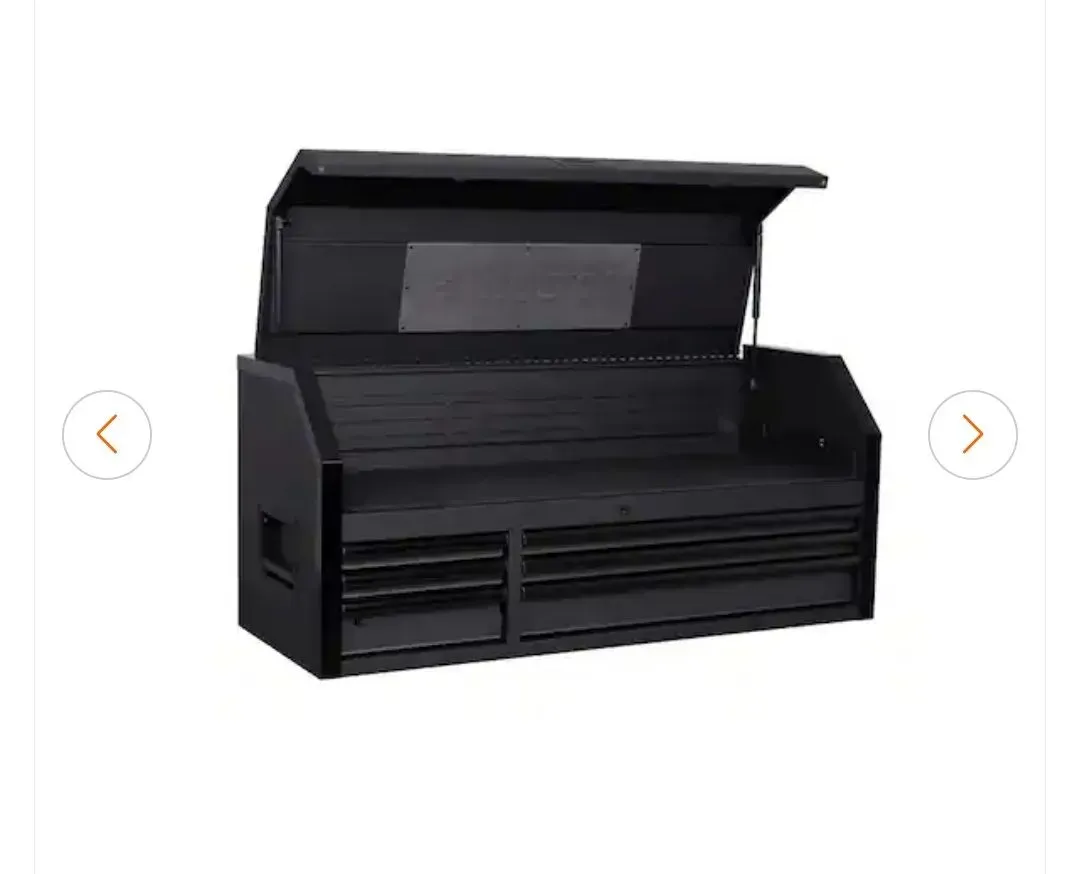Husky Heavy-Duty 72 in. 8-Drawer Top Tool Chest in Matte Black - image 1
