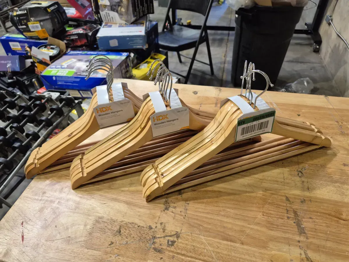 ***pack of 12***Natural Maple Hangers (5-Pack) - image 3