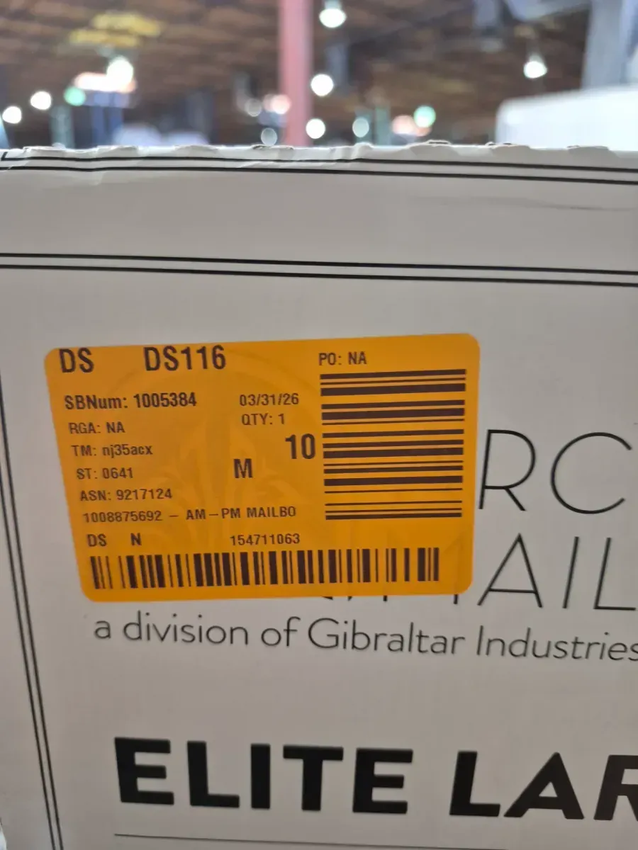 Elite White, Large, Steel, Post Mount Mailbox - image 2