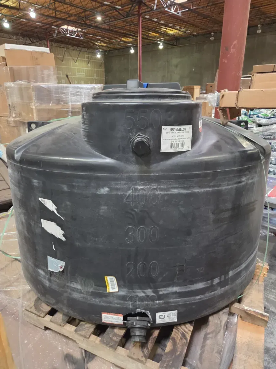 550 Gal. Black Polyethylene Vertical Water Storage Tank - image 4