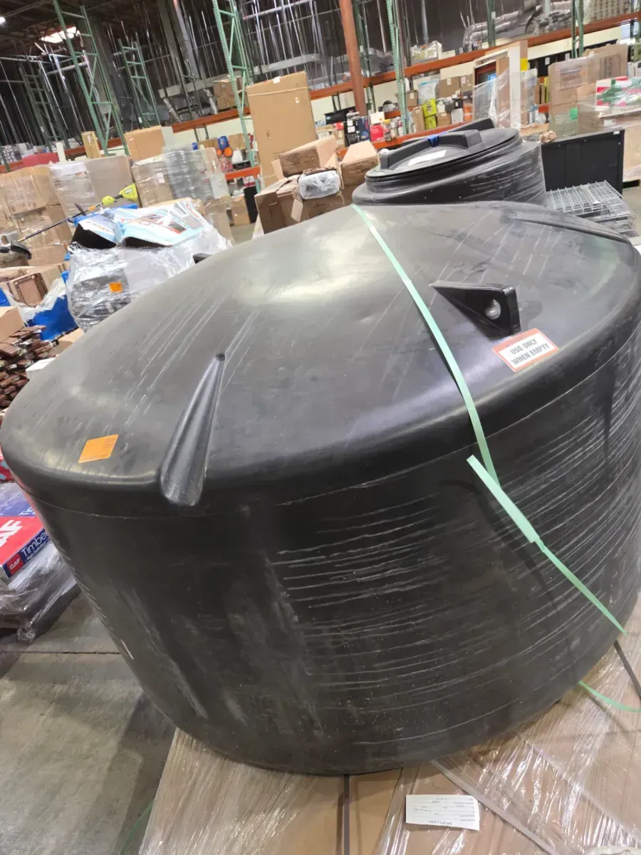 550 Gal. Black Polyethylene Vertical Water Storage Tank - image 6