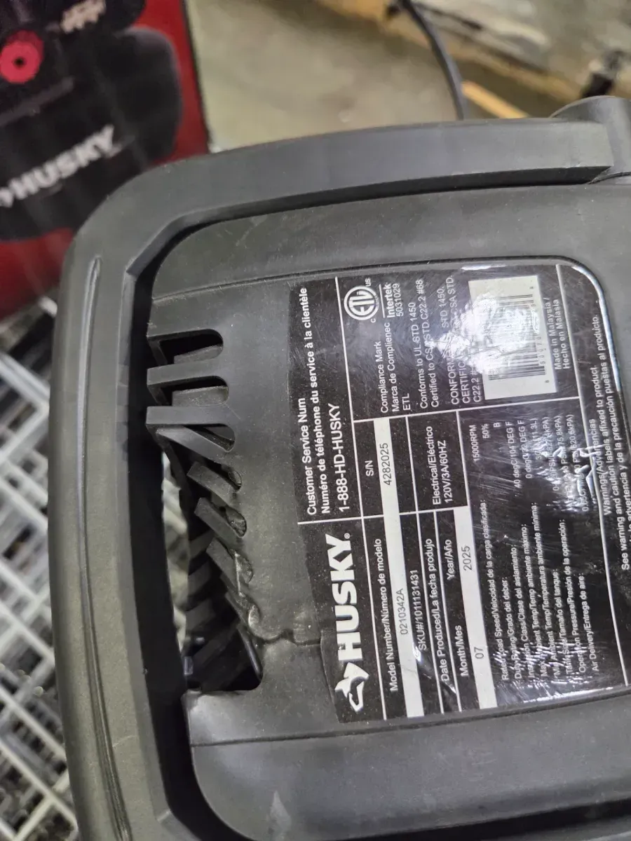 3 Gal. 120 PSI Portable Electric Oil-Free Light Duty Pancake Air Compressor with Fold Down Handle and 1-Quick Coupler - image 4