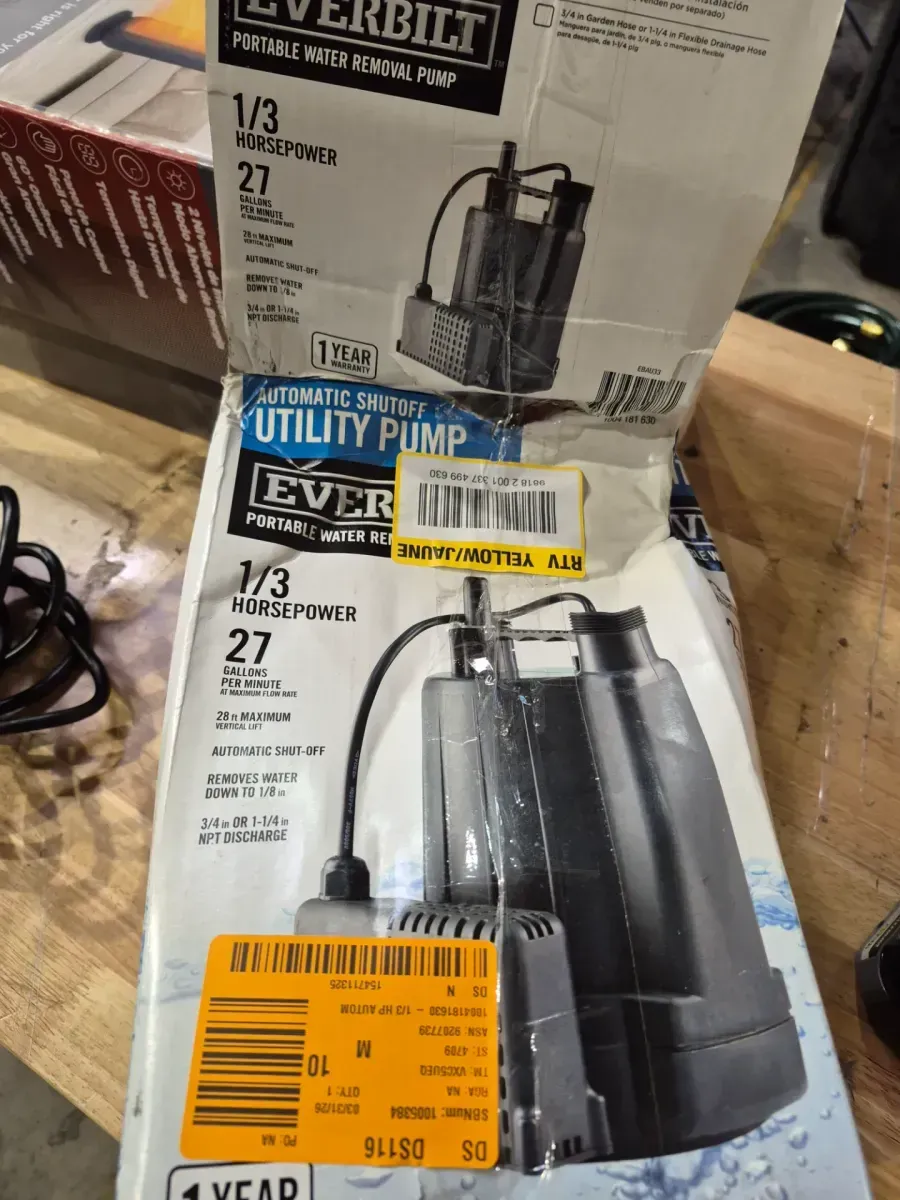 Everbilt 1/3 HP Automatic Utility Pump - image 3