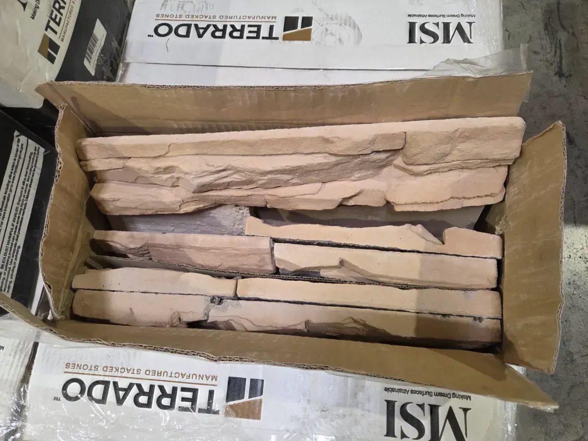 ***12 cases***Earthecho Natural 9 in. W x 19.5 in. L Earthecho Natural Dessert Corner Manufactured Stone Corner Siding - image 3