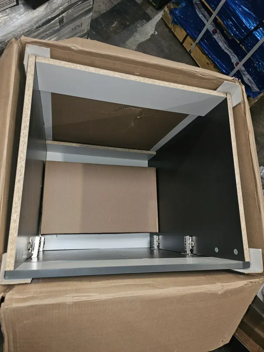 24 in. Charcoal Utility Cabinet with brushed aluminum Apron - image 6