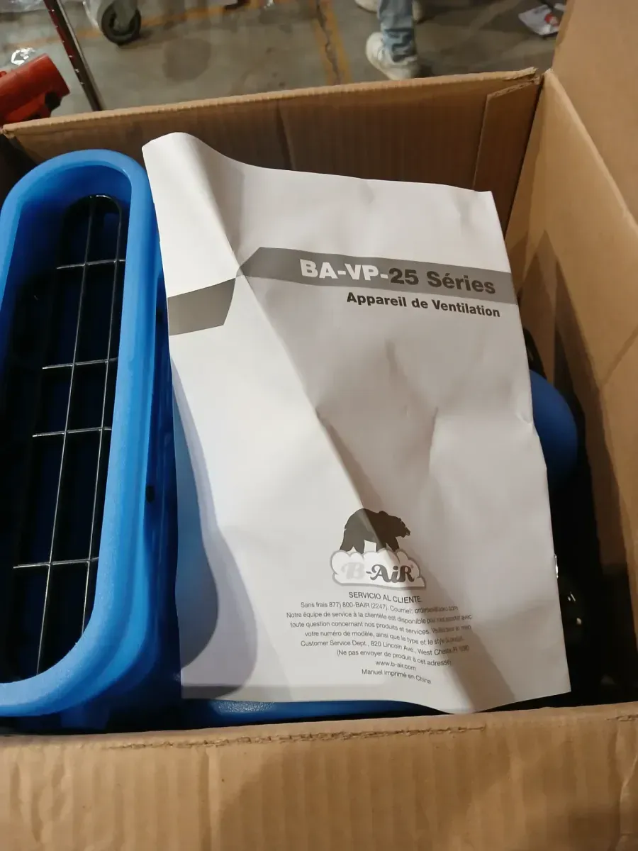BlueDri BA-VP-25 Series 1/4 HP Air Mover / Carpet Dryer Fan - image 5