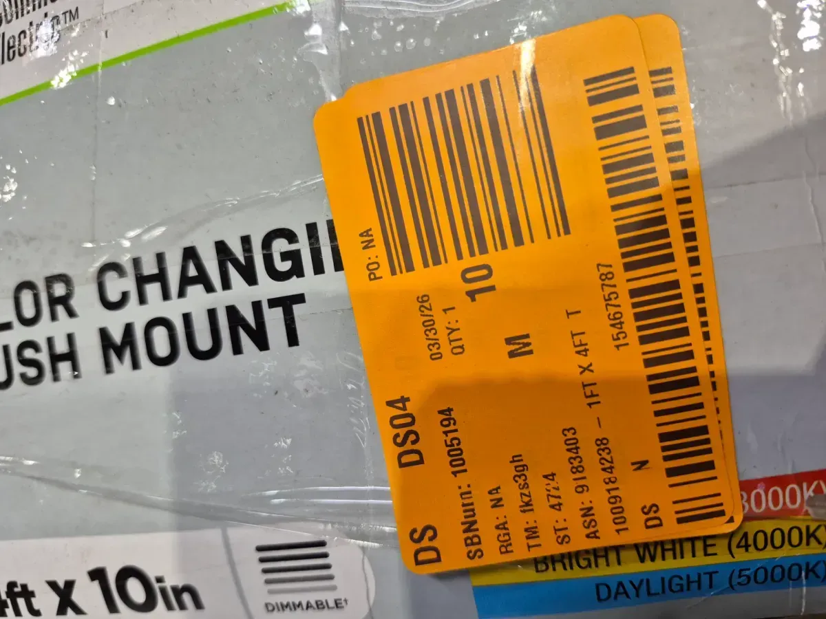 48 in. x 10 in. Classic White LED Flush Mount Closet Light 3200 Lumens 40-Watt Adjustable CCT Kitchen Light Dimmable - image 4