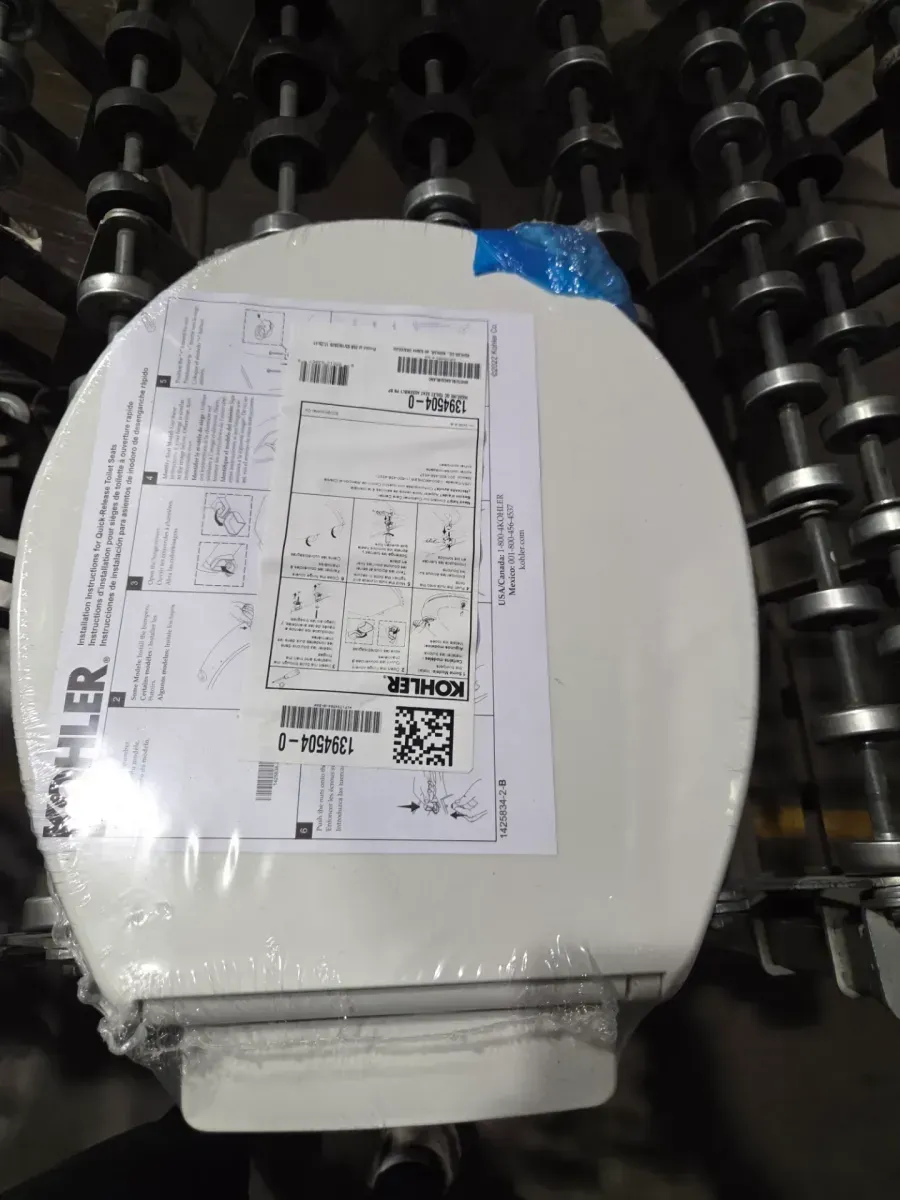 KOHLER Highline Arc 12 in. Rough In 2-Piece 1.28 GFP Single Flush Round Chair Height Toilet in White with Soft Close Seat - image 7