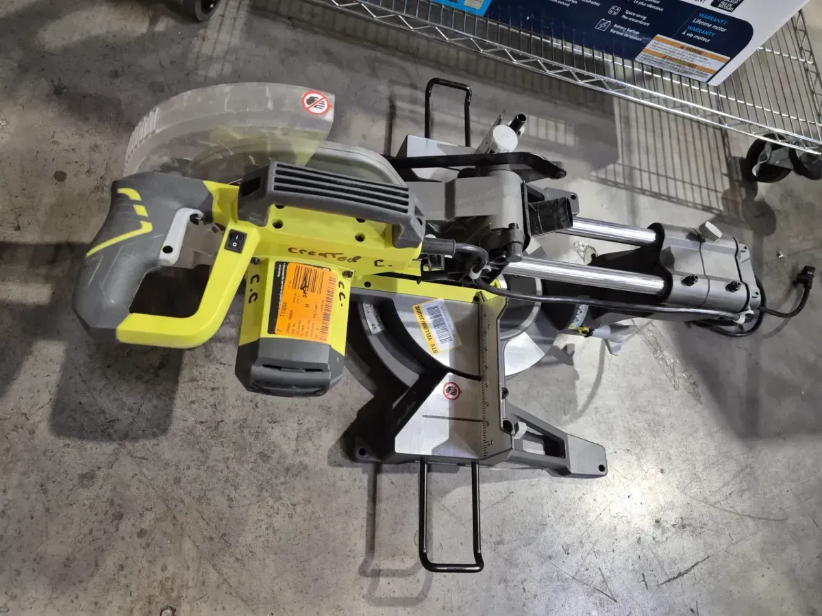 RYOBI 15 Amp 10 in. Corded Sliding Compound Miter Saw with LED Cutline Indicator - image 3