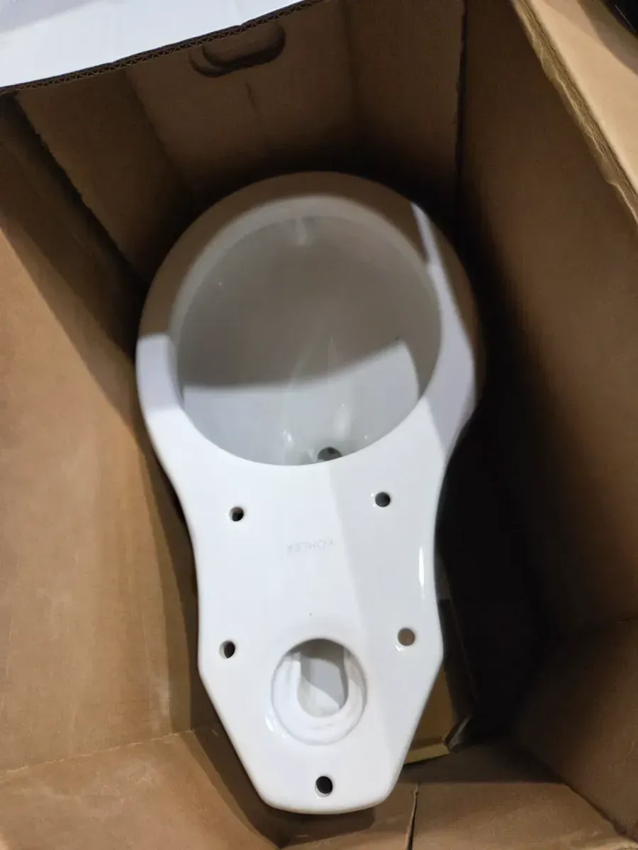 KOHLER Highline Arc 12 in. Rough In 2-Piece 1.28 GFP Single Flush Round Chair Height Toilet in White with Soft Close Seat - image 9