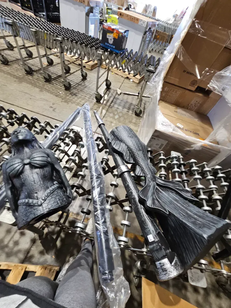 9.5 Ft Dead Water Giant Animated LED Pirate Ship Home Depot - image 3