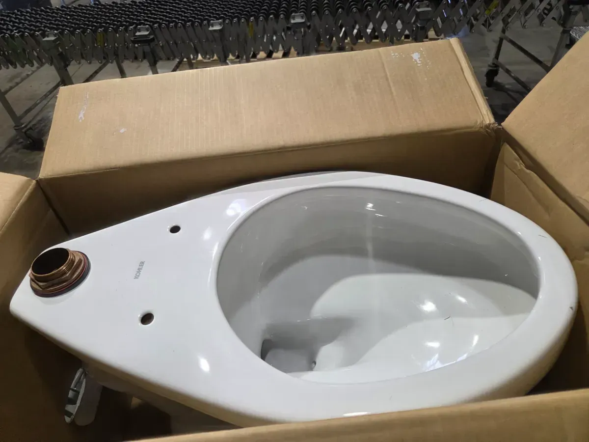 Highcliff Ultra-ADA-Height Elongated Flushometer Toilet Bowl Only with Top Spud in White - image 3