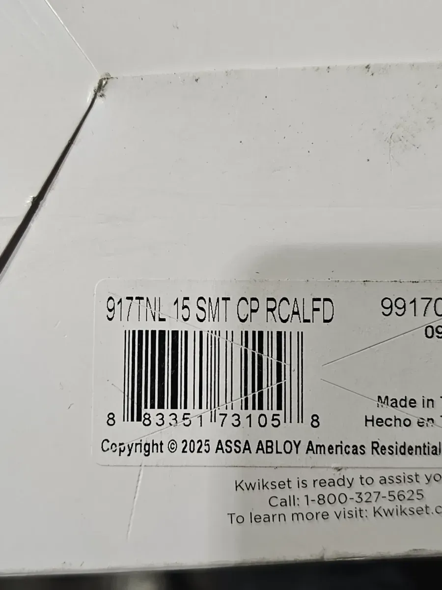Kwikset SmartCode 917 Satin Nickel Keypad Electronic Single-Cylinder Tustin Door Handle Featuring SmartKey Security - image 4