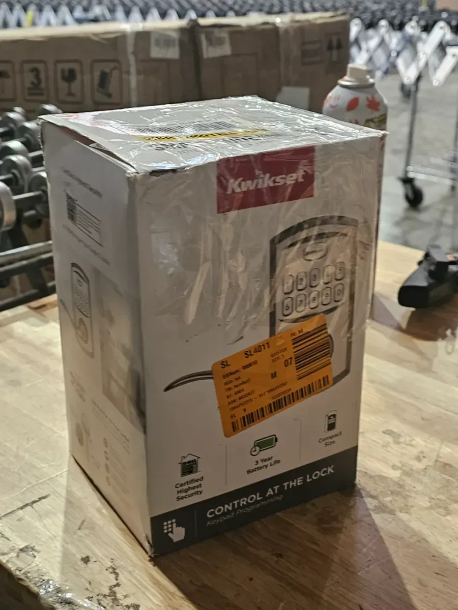 Kwikset SmartCode 917 Satin Nickel Keypad Electronic Single-Cylinder Tustin Door Handle Featuring SmartKey Security - image 5