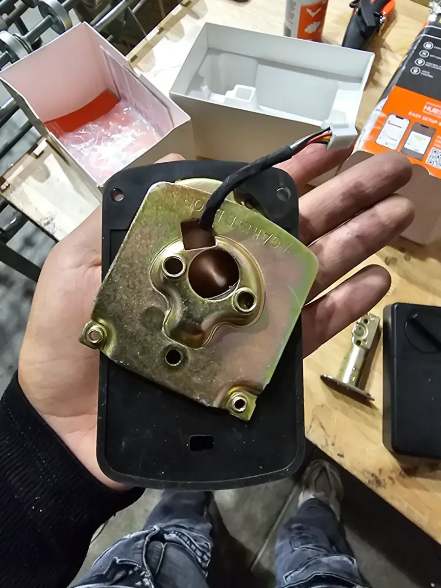 Square Compact Satin Nickel Electronic Single Cylinder Deadbolt Wi-Fi Enabled Powered by Hubspace - image 3