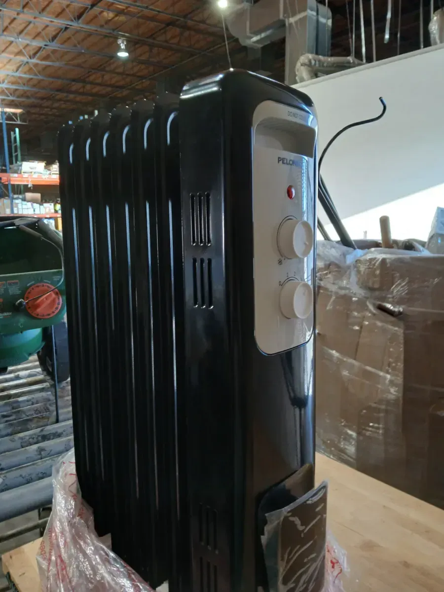 1500-Watt 23 in. Digital Tower Ceramic Heater and 1500-Watt Oil-Filled Radiant Electric Space Heater Combo - image 4