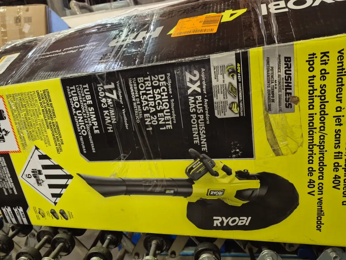 40V HP Brushless 100 MPH 600 CFM Cordless Leaf Blower/Mulcher/Vacuum with (2) 4.0 Ah Batteries and Charger - image 2