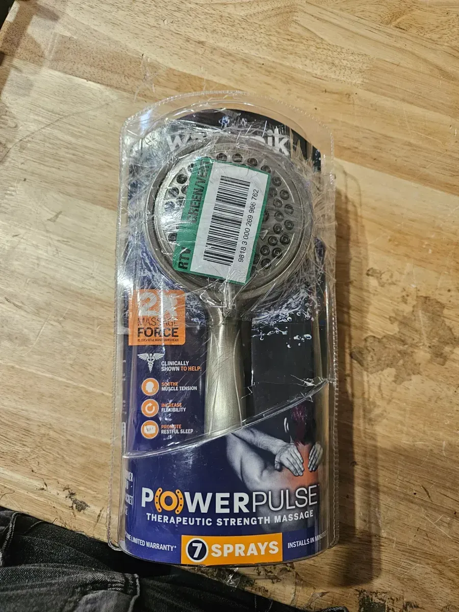 PowerPulse Massage 7-Spray Wall Mount Handheld Shower Head 1.8 GPM in Brushed Nickel - image 5