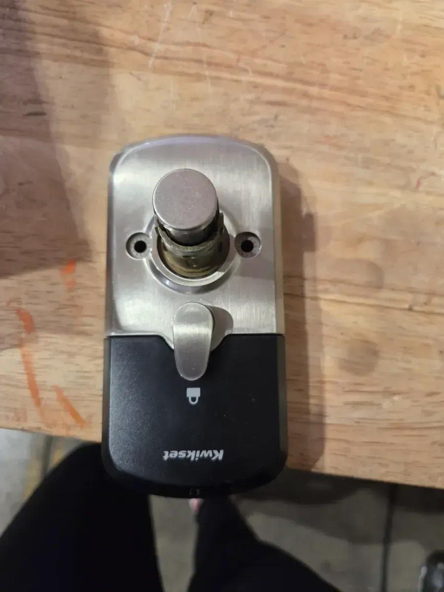 SmartCode 955 Satin Nickel Light Commercial Electronic Keypad Deadbolt with Kingston Handle For High Traffic Durability - image 8