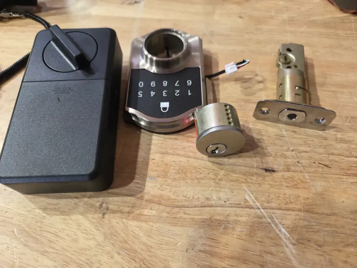 Castle Satin Nickel Compact Touch Electronic Single Cylinder Deadbolt - image 2