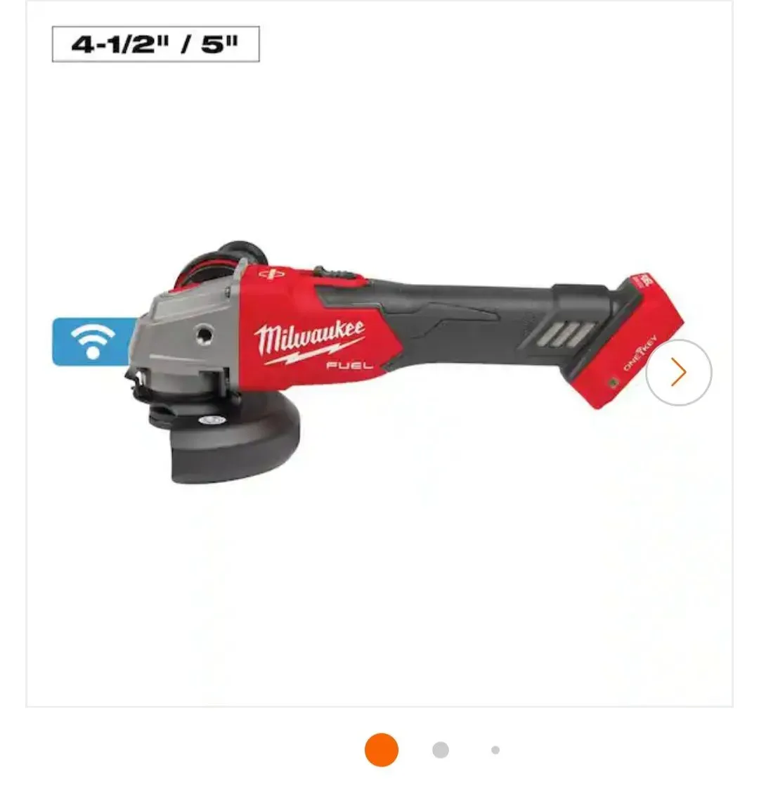 Milwaukee M18 FUEL 4-1/2 in. / 5 in. Cordless Grinder with ONE-KEY, Paddle Switch - image 1