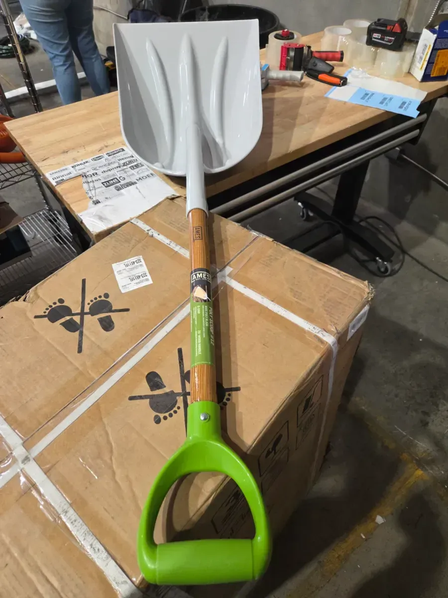 27.5 in. D-Handle Poly Grain Scoop Shovel - image 2