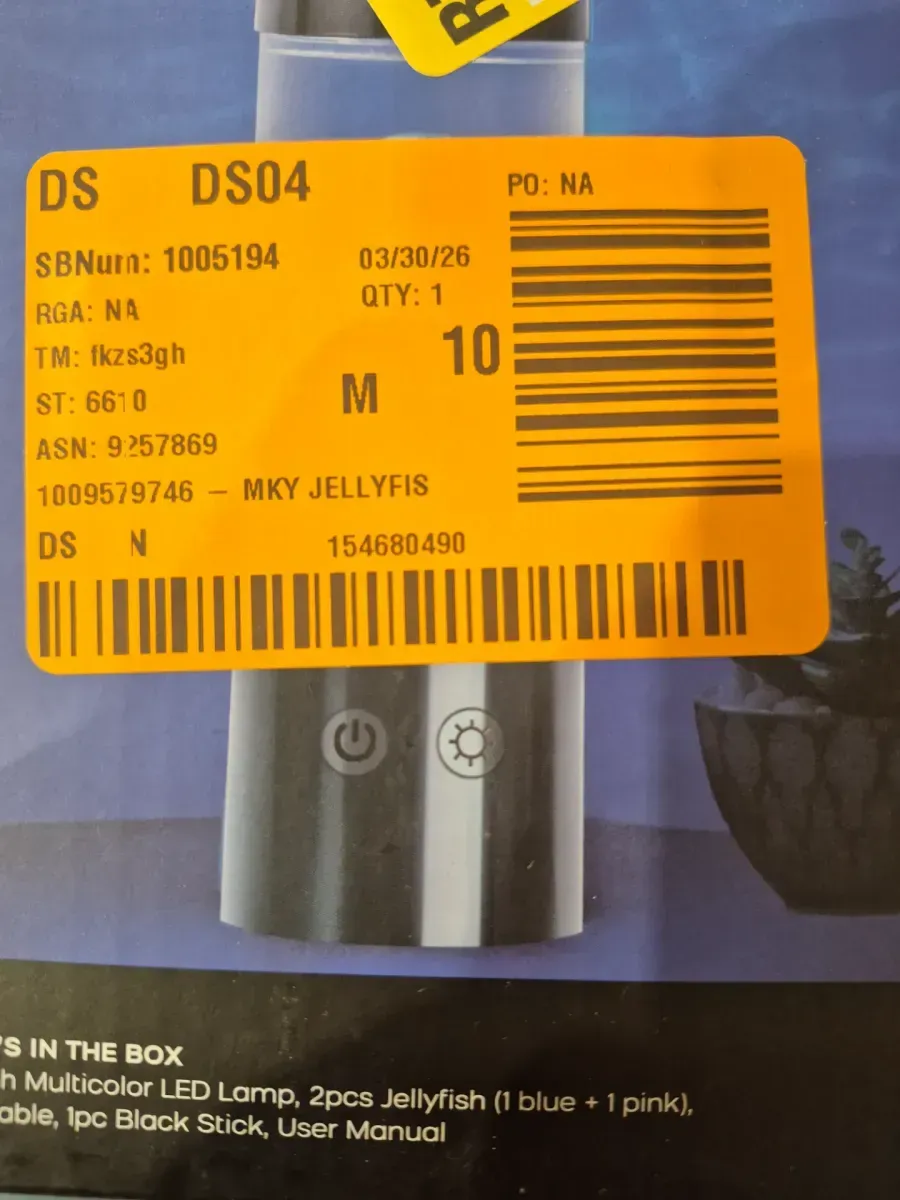 9 in. Black Indoor Jellyfish Table Lamp with RGB LED - image 3