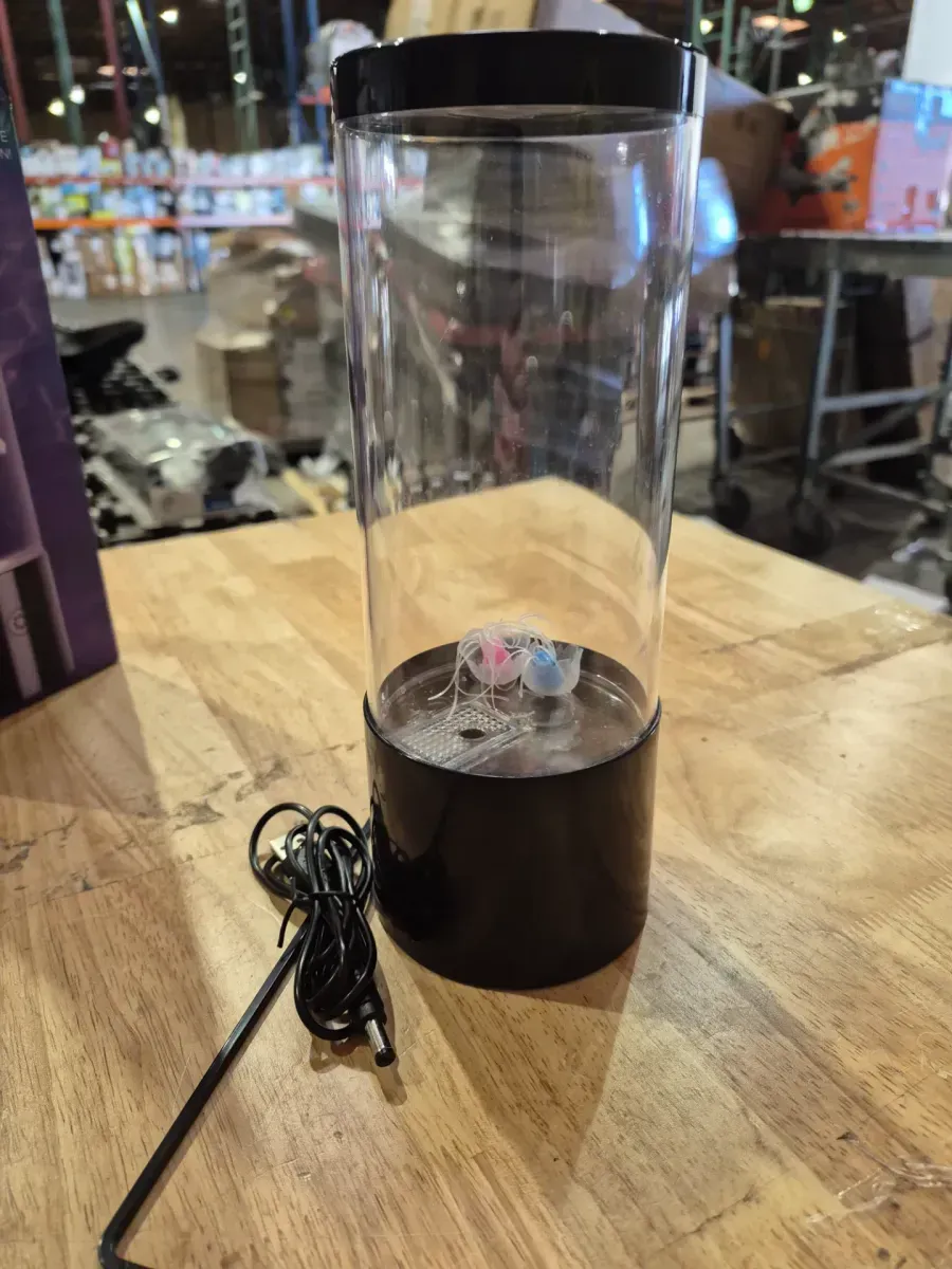 9 in. Black Indoor Jellyfish Table Lamp with RGB LED - image 4