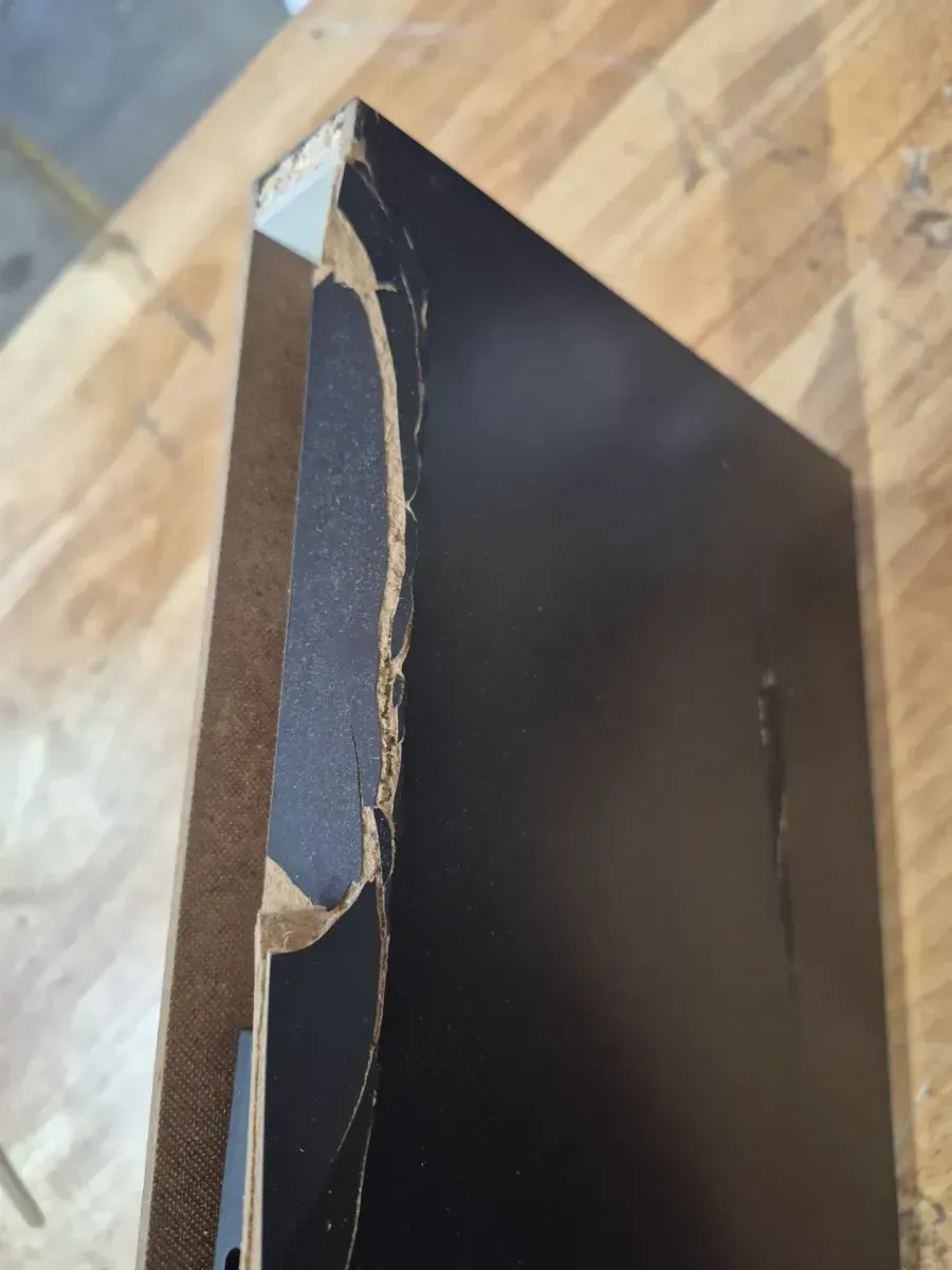 8 in. D x 36 in. L x 1-1/4 in. H Black Slim Shelf - image 6