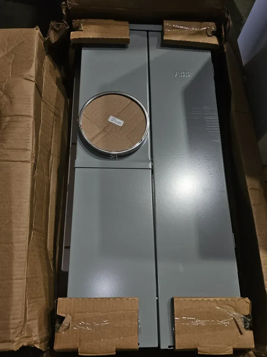 Outdoor 200 Amp 20-Space 40-Circuit Main Brkr Ring Semi Flush Mt Overhead/Undergrnd Mtr Sockt Load Center (TSMQ2020CFCU) - image 2