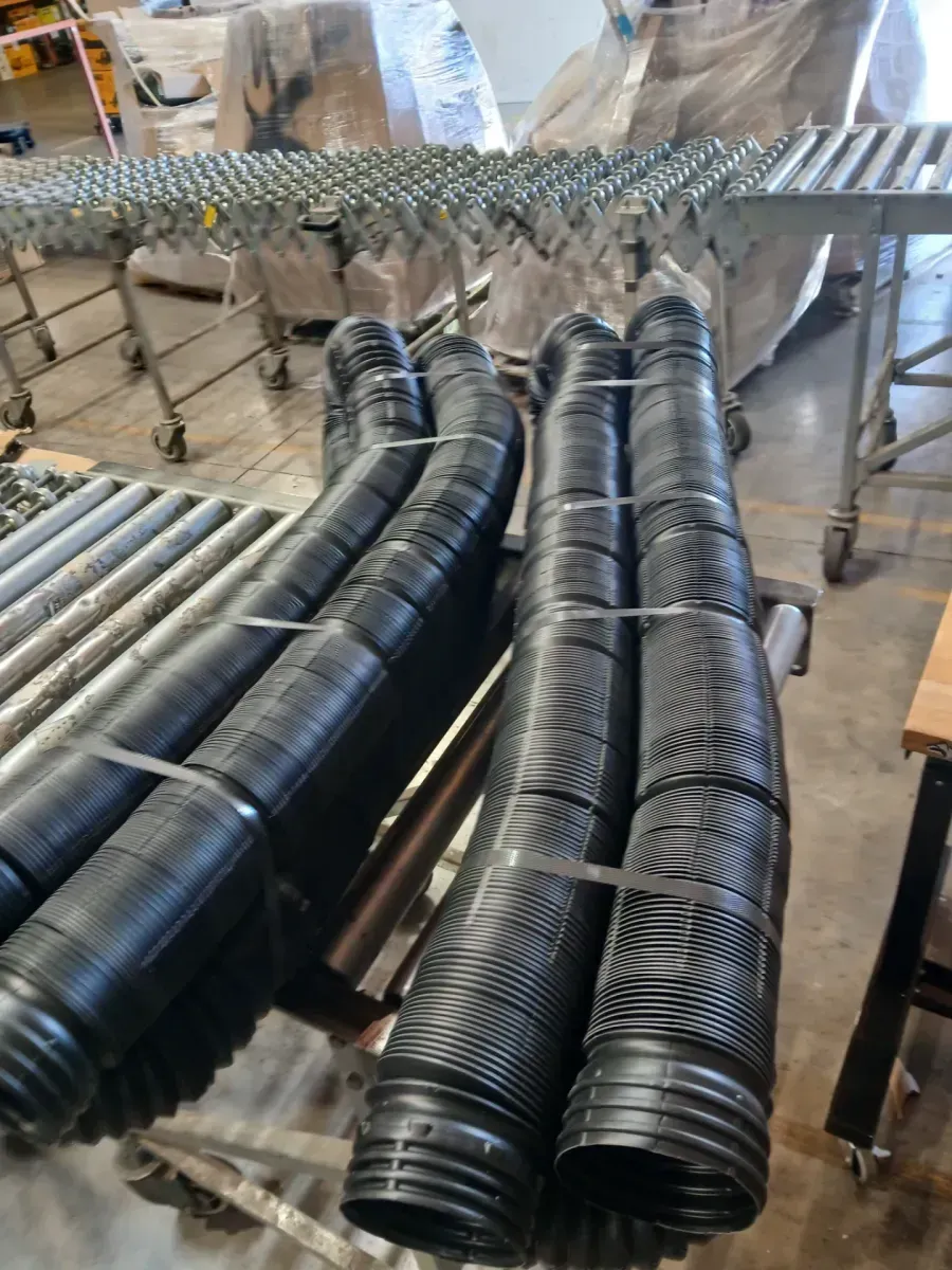 *** pack of 2 FLEX Drain 4 in. x 50 ft. Black Copolymer Perforated Drain Pipe - image 3