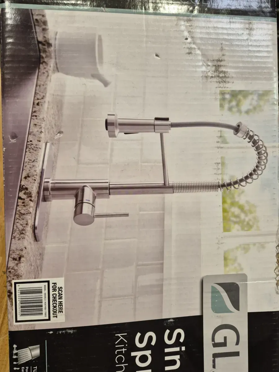 Paulina Single-Handle Spring Neck Pull Down Sprayer Kitchen Faucet in Stainless Steel - image 2