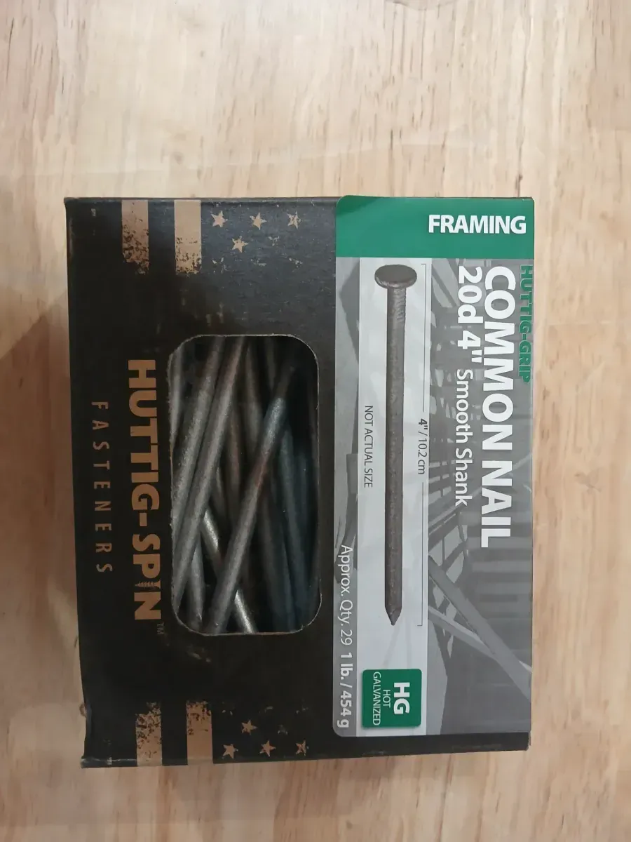 2-1/2 in. x 10-1/4-Gauge 8-penny Bright Steel Smooth Shank Common Nails 1 lb. Box - image 2