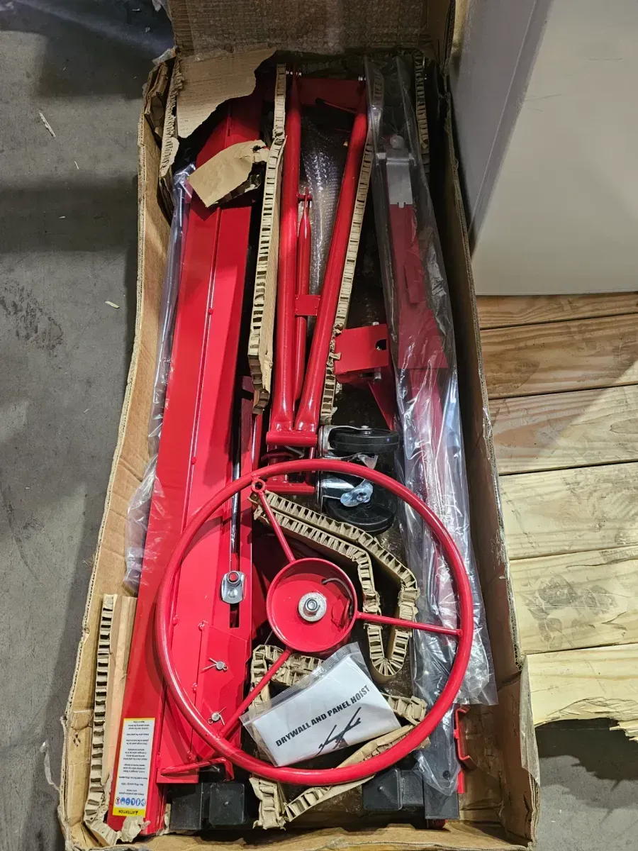 16 ft. Drywall Panel Hoist Jack Lifter Drywall Lift Panel Lift in Red - image 3