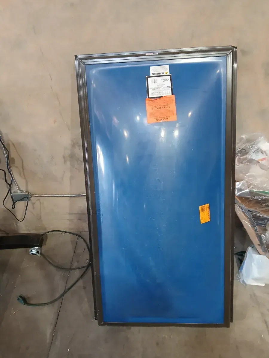 ***minor dents and minor crack on glass Gordon 22-1/4 in. x 46-1/4 Fixed Bronze Fixed Self Flashing Skylight - image 2