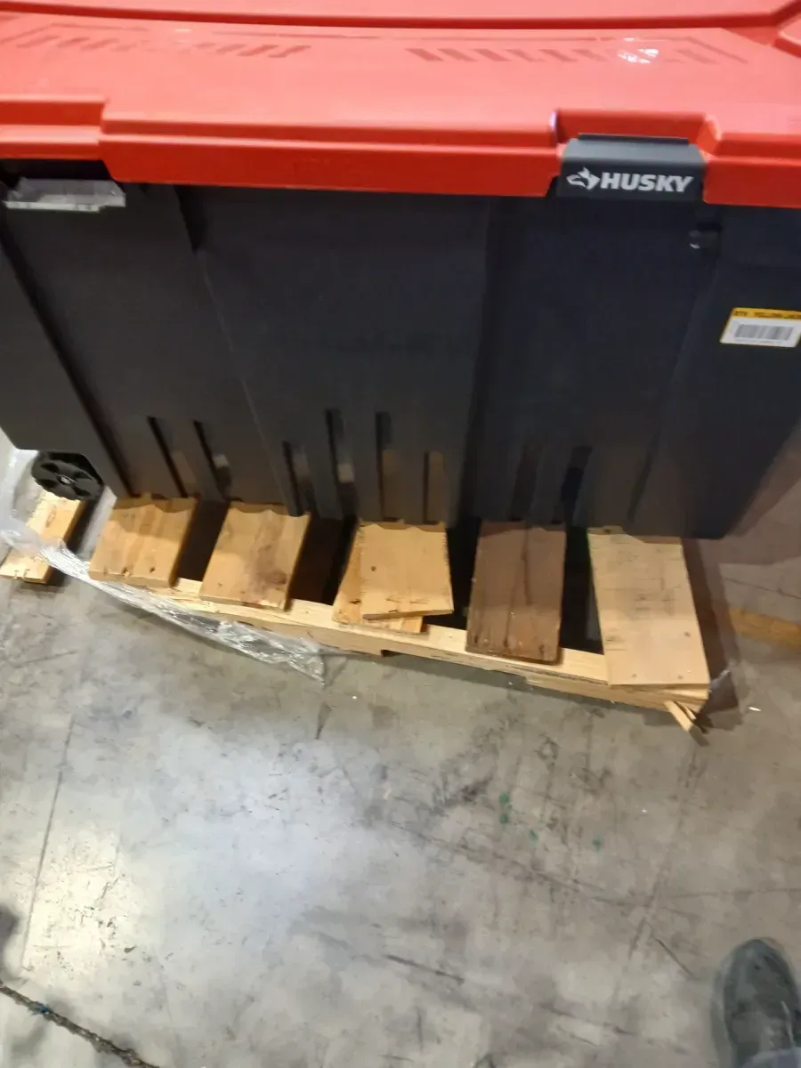 170 Gal. Pro Grip Storage Tote in Black with Red Lid - image 4