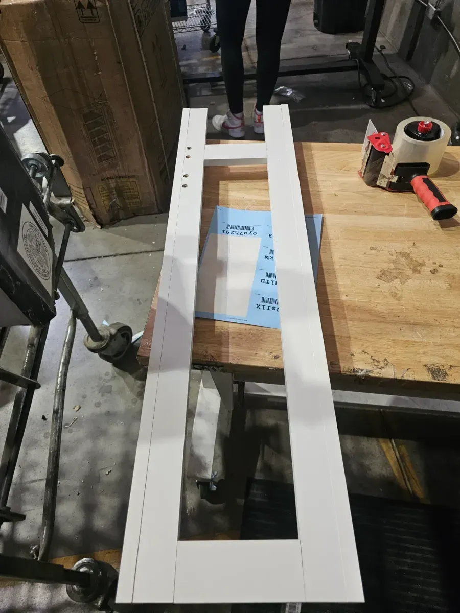 Shaker 26.7 in. W x 68 in. H x 10.1 in. D White Over The Toilet Storage with Adjustable Shelves & Doors - image 2