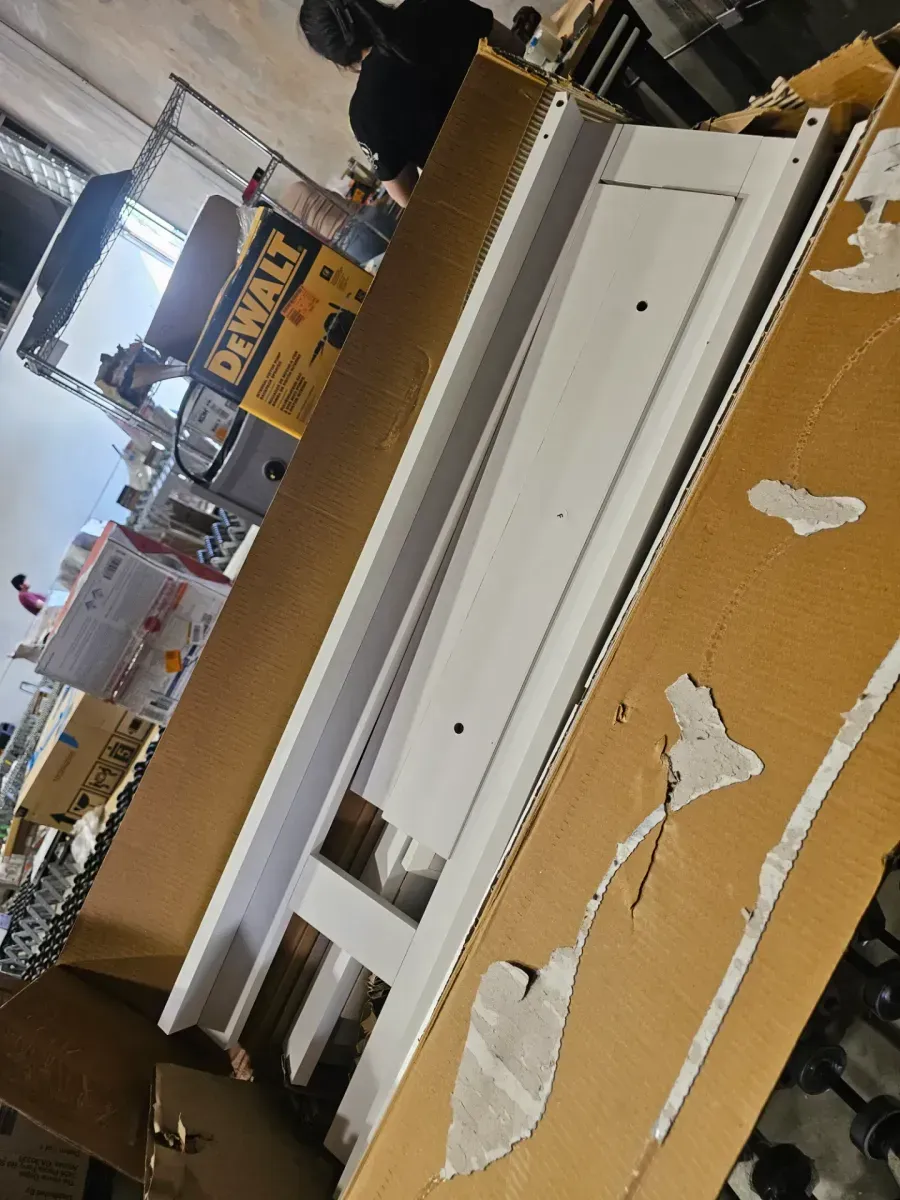 Shaker 26.7 in. W x 68 in. H x 10.1 in. D White Over The Toilet Storage with Adjustable Shelves & Doors - image 3