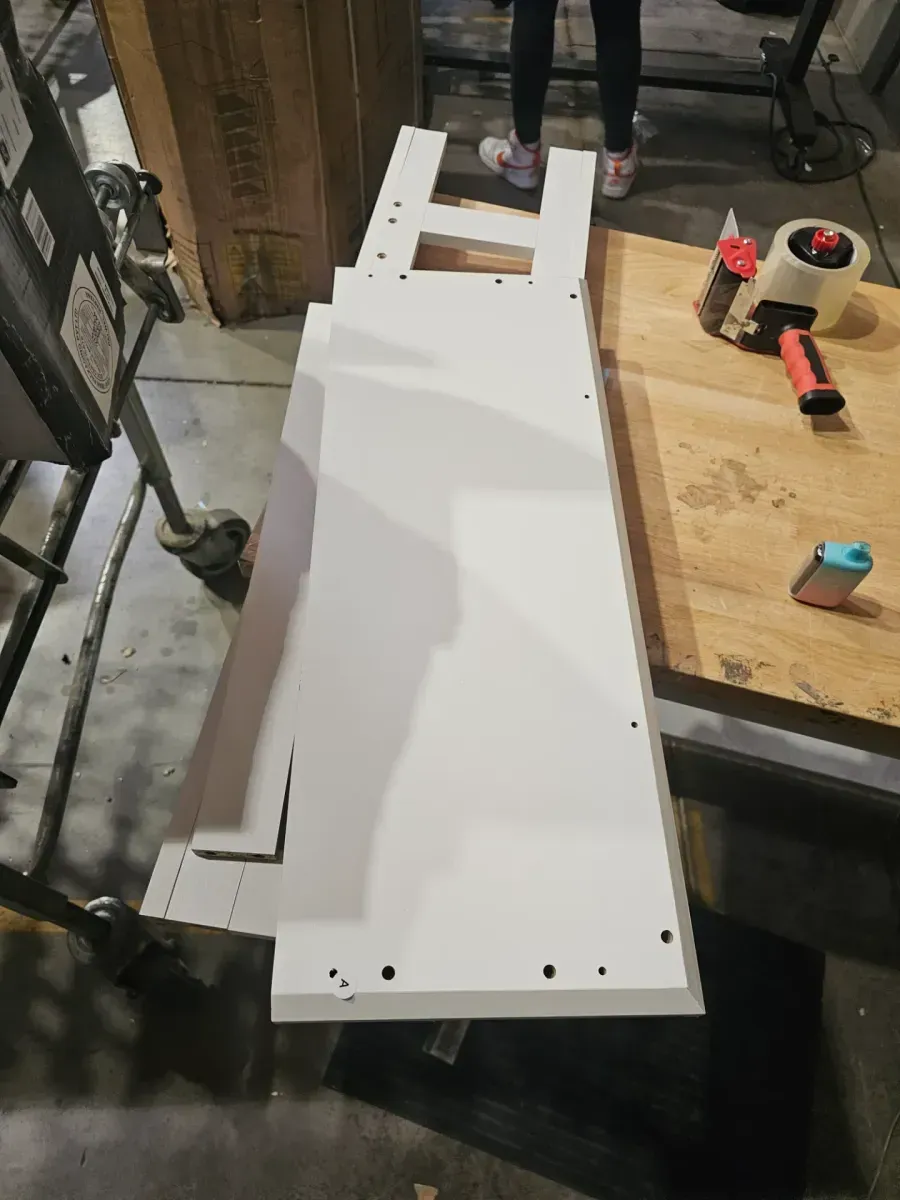 Shaker 26.7 in. W x 68 in. H x 10.1 in. D White Over The Toilet Storage with Adjustable Shelves & Doors - image 4