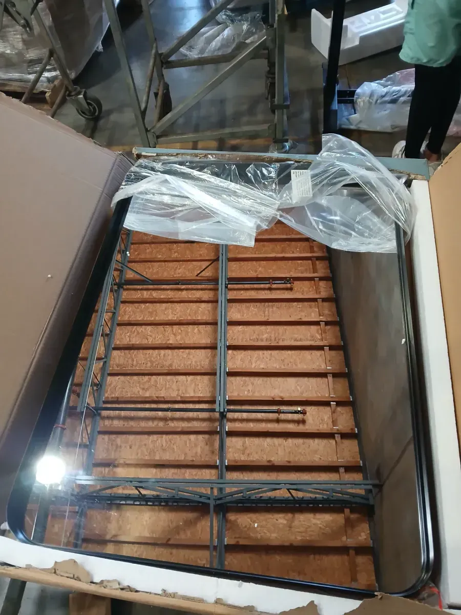 Modern 30 in. W x 22 in. H Rectangle Black Framed Bathroom Vanity Mirror Wall Mirror with Rounded Corners - image 3