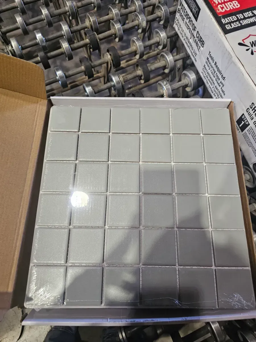 Marin 2 in. x 2 in. Matte Porcelain Mosaic in Aloe Green Wall Tile (10.08 sq. ft. /Case) - image 2