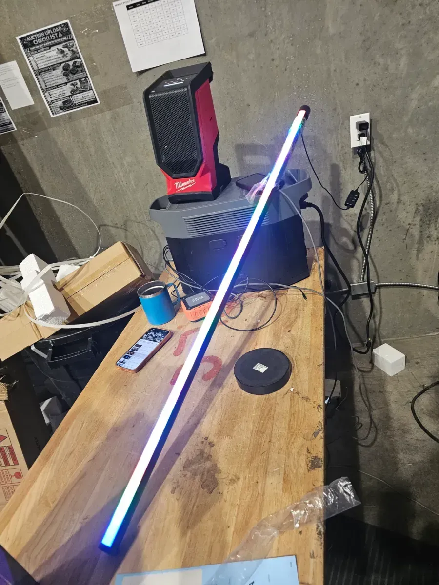 49 in. Black Indoor LED Light Bar Lamp with RGB Function - image 2