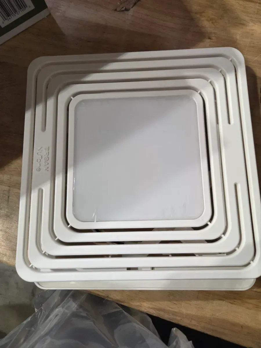 Broan-NuTone Roomside Series, White, 80 CFM, No Cut Roomside Installation with Light, ENERGY STAR, Bathroom Exhaust Fan - image 2